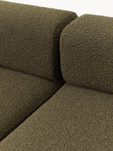 Apple Üçlü Koltuk Zeytin Yeşili Bukle