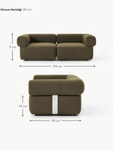 Apple Üçlü Koltuk Zeytin Yeşili Bukle