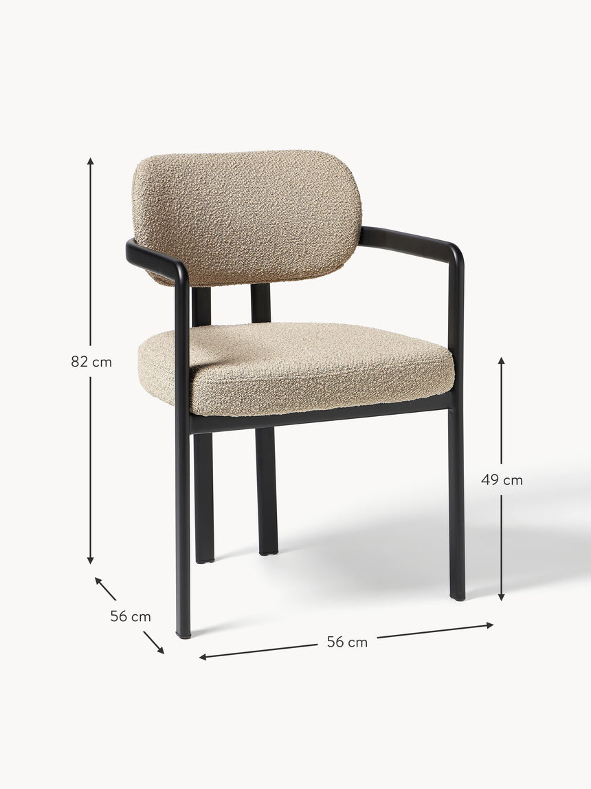 Austral Metal Sandalye Bej Bukle