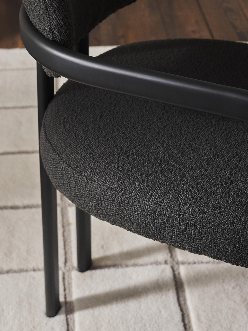 Austral Metal Sandalye Siyah Bukle