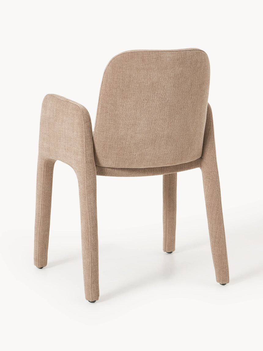 Badoo Kumaş Sandalye Açık Kahve Keten