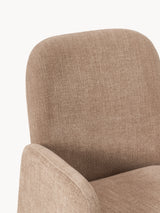 Badoo Kumaş Sandalye Açık Kahve Keten