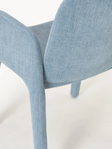 Badoo Kumaş Sandalye Açık Mavi Keten