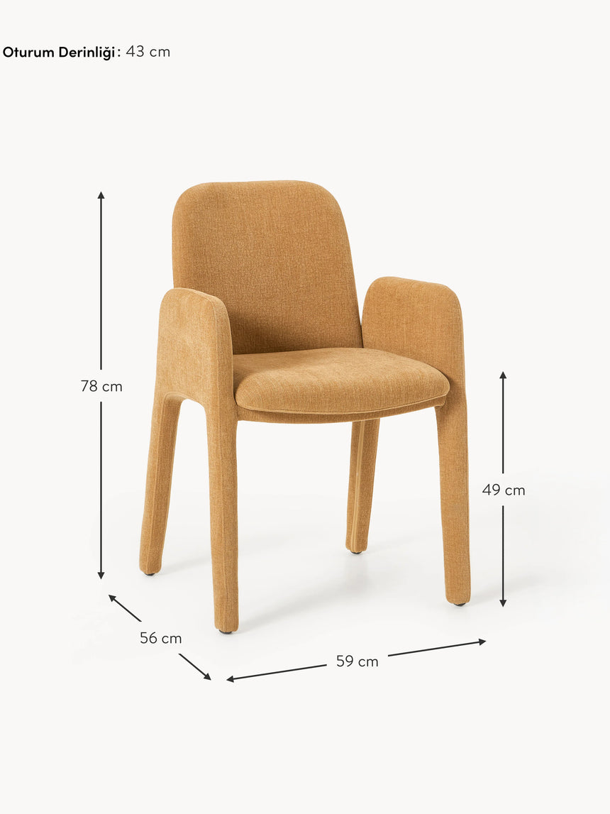 Badoo Kumaş Sandalye Aşıboyası Keten