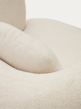 Balance Tekli Koltuk Kırık Beyaz Teddy