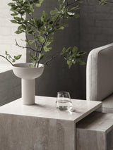 Bas Traverten Mermer Servis Sehpa