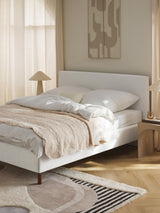 Basic Çift Kişilik Karyola Kırık Beyaz