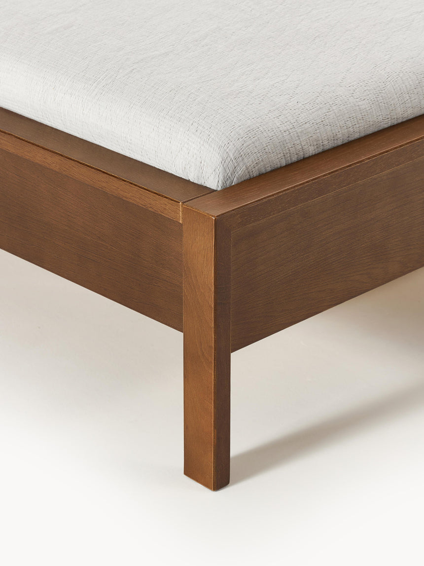 Basis Çift Kişilik Ahşap Karyola Ceviz