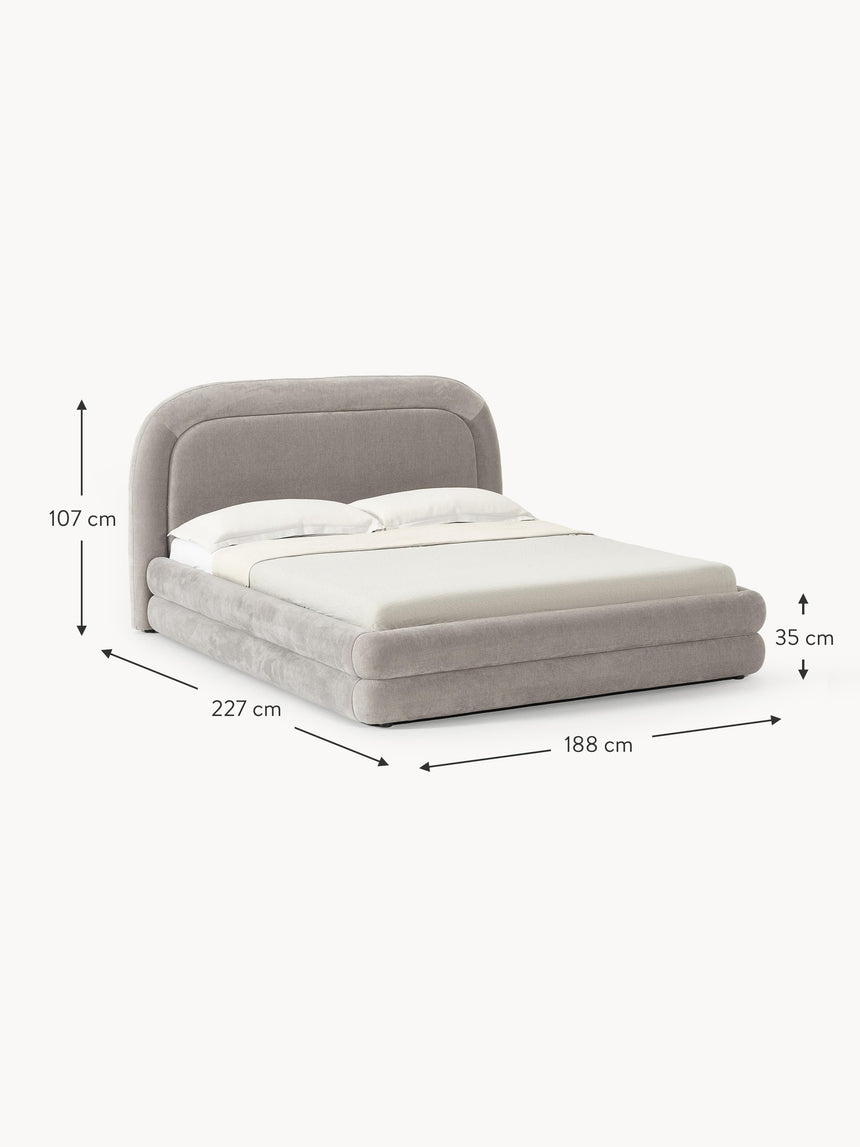 Beko Çift Kişilik Karyola Gri