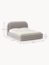 Beko Çift Kişilik Karyola Gri