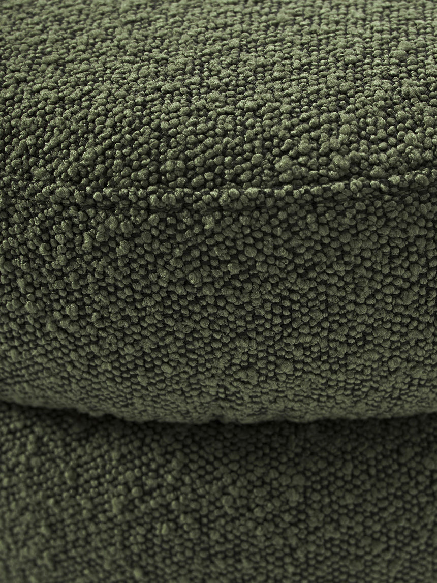 Beko Elips Puf Koyu Yeşil Bukle