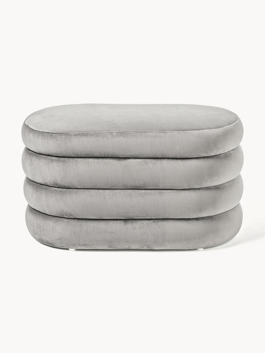 Beko Elips Sandık Puf Gri