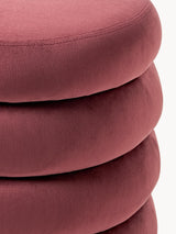 Beko Elips Sandık Puf Şarap Kırmızısı