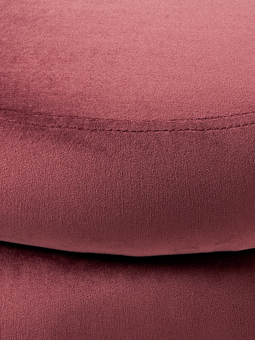 Beko Elips Sandık Puf Şarap Kırmızısı