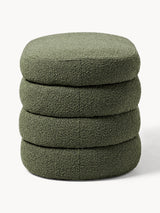 Beko Elips Sandık Puf Yeşil Bukle