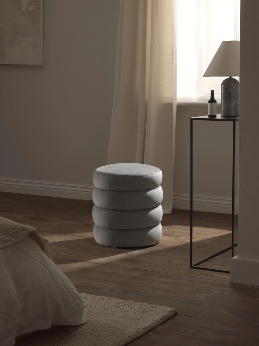 Beko Silindir Puf Gri