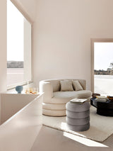 Beko Silindir Puf Gri