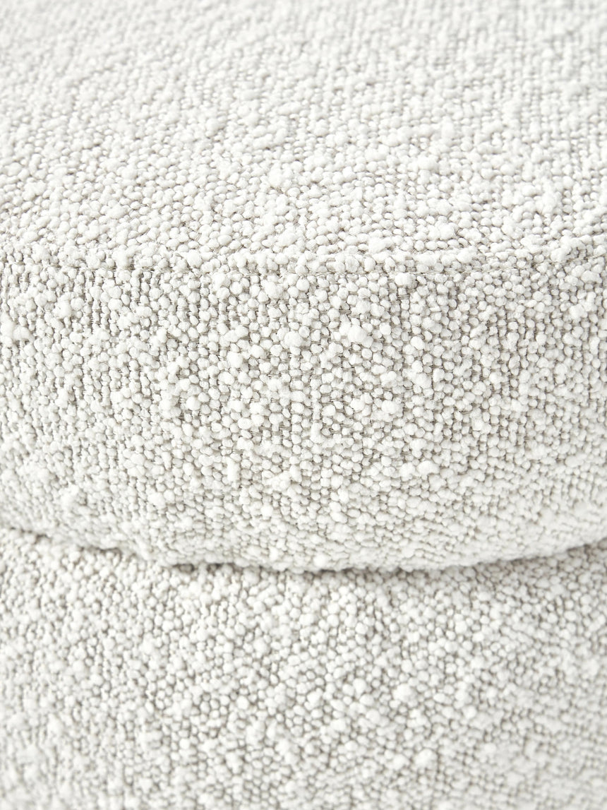 Beko Silindir Puf Kırık Beyaz Bukle