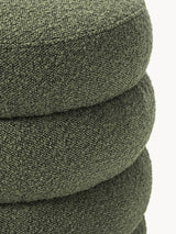 Beko Silindir Puf Koyu Yeşil Bukle