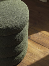 Beko Silindir Puf Koyu Yeşil Bukle