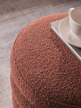 Beko Silindir Puf Şarap Kırmızısı Bukle