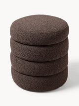Beko Silindir Sandık Puf Koyu Kahve Bukle