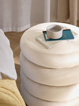 Beko Silindir Sandık Puf Krem