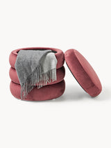 Beko Silindir Sandık Puf Şarap Kırmızısı