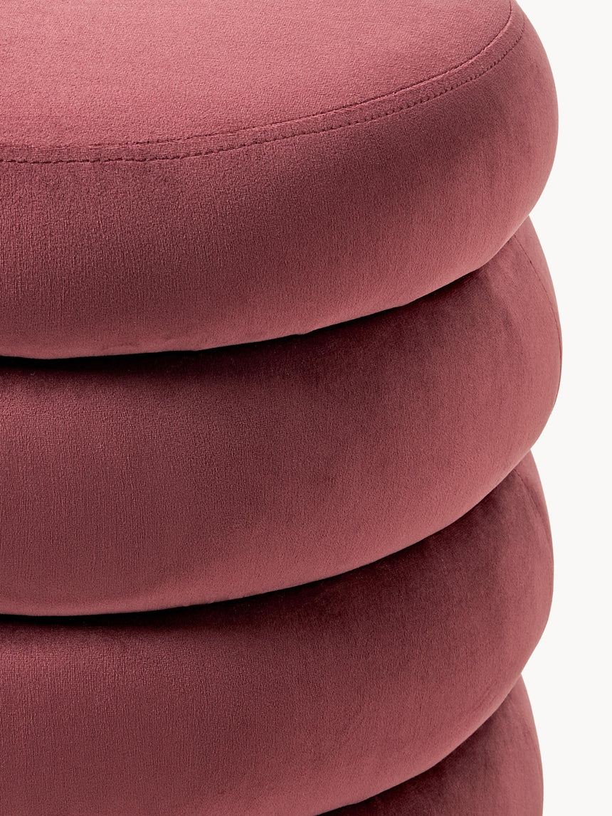 Beko Silindir Sandık Puf Şarap Kırmızısı