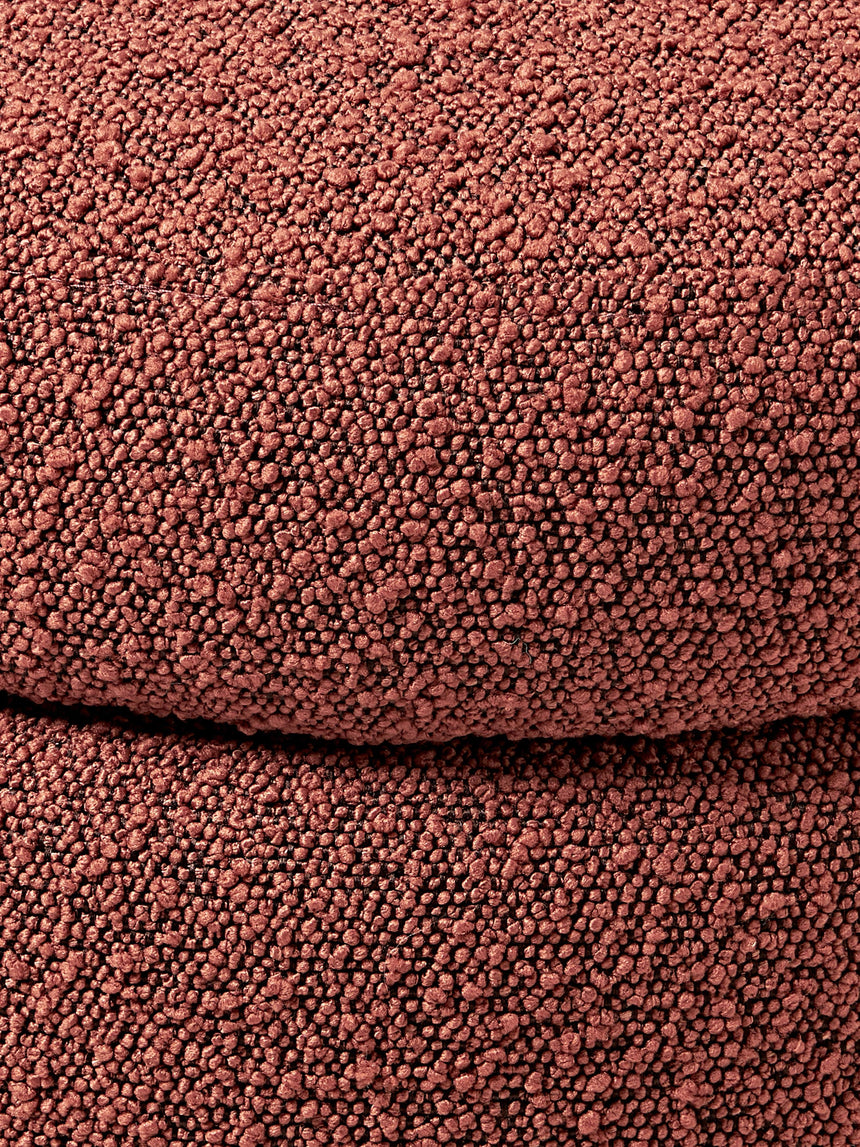 Beko Silindir Sandık Puf Şarap Kırmızısı Bukle