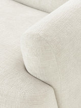 Belgrad İkili Koltuk Kırık Beyaz Dokuma Kadife