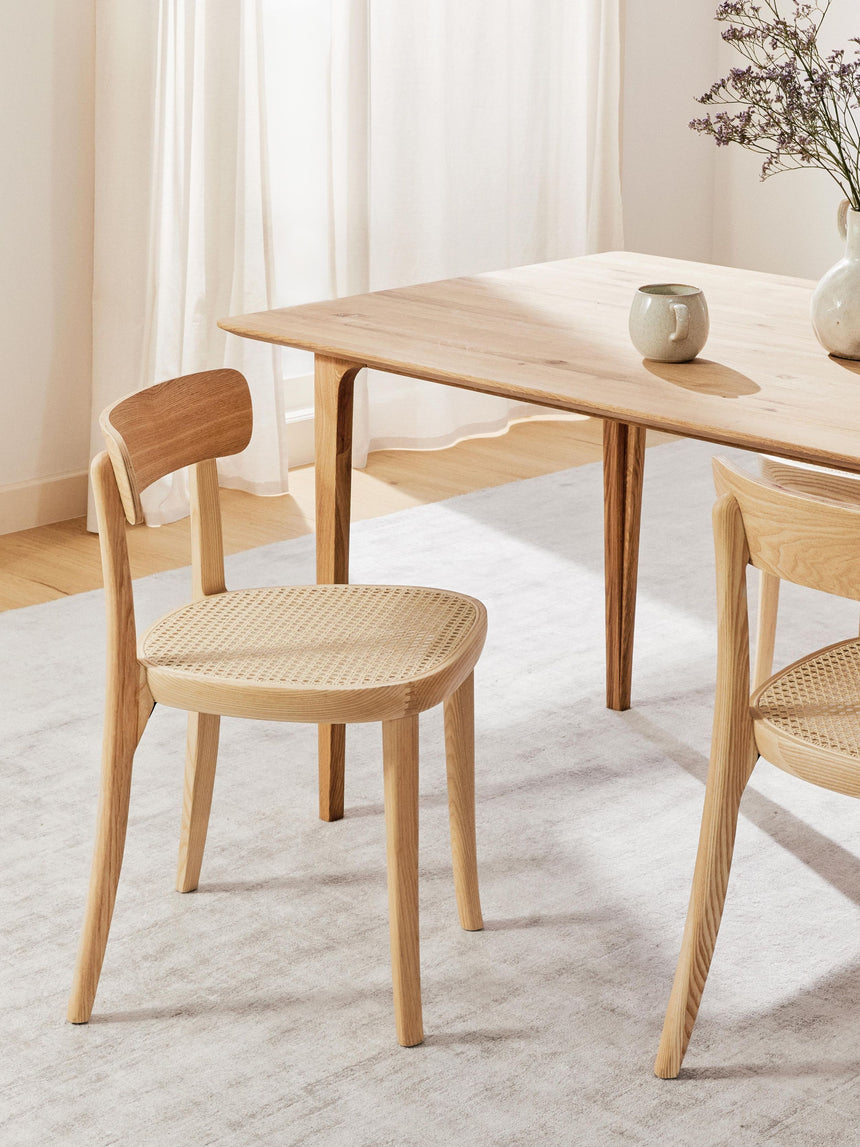 Beliz Hazeran İşlemeli Ahşap Sandalye Meşe