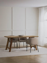 Bianco Ahşap Yemek Masası Natürel