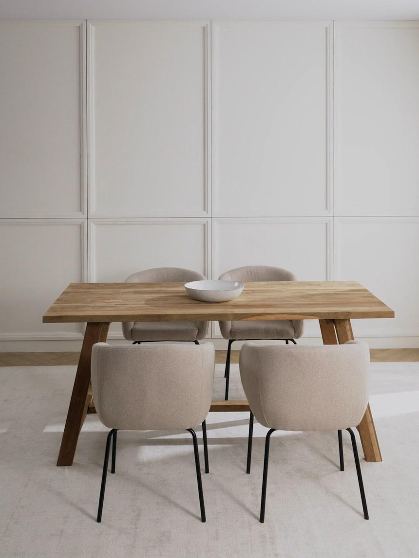 Bianco Ahşap Yemek Masası Natürel