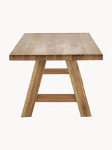 Bloom Ahşap Yemek Masası Koyu Meşe