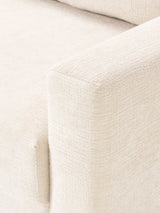 Bohem Yataklı Üçlü Koltuk Kırık Beyaz Dokuma Kadife