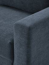 Bohem Yataklı Üçlü Koltuk Koyu Mavi Dokuma Kadife