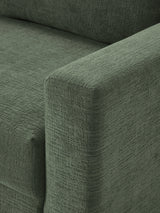 Bohem Yataklı Üçlü Koltuk Koyu Yeşil Dokuma Kadife