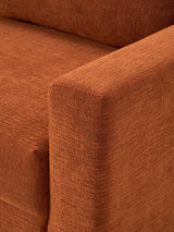 Bohem Yataklı Üçlü Koltuk Pişmiş Toprak Dokuma Kadife