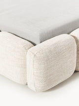 Bom Çift Kişilik Karyola Açık Bej Bukle