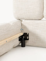 Bom Çift Kişilik Karyola Açık Bej Bukle