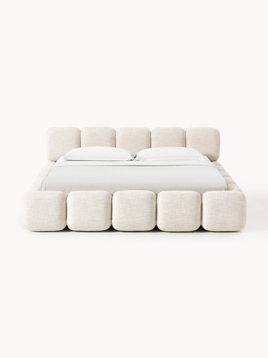 Bom Çift Kişilik Karyola Açık Bej Bukle