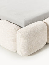 Bom Çift Kişilik Karyola Açık Bej Bukle