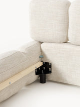 Bom Çift Kişilik Karyola Açık Bej Bukle