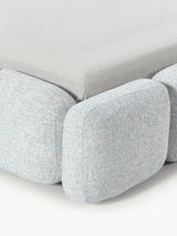 Bom Çift Kişilik Karyola Açık Mavi Bukle