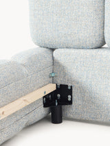 Bom Çift Kişilik Karyola Açık Mavi Bukle