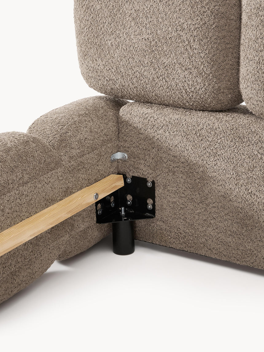 Bom Çift Kişilik Karyola Kahve Teddy