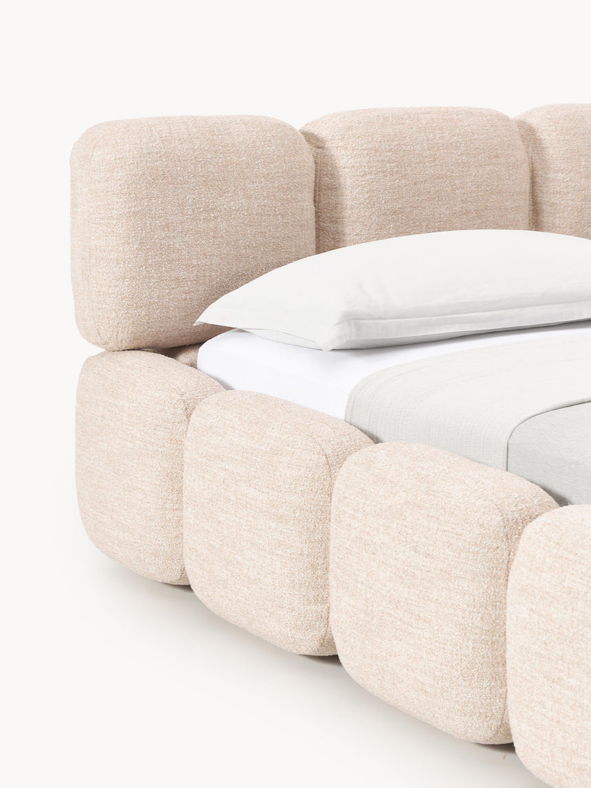 Bom Çift Kişilik Karyola Şeftali Bukle