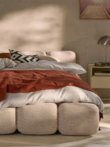 Bom Çift Kişilik Karyola Şeftali Bukle