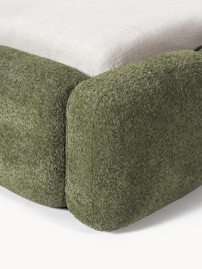 Bom Çift Kişilik Karyola Yeşil Teddy